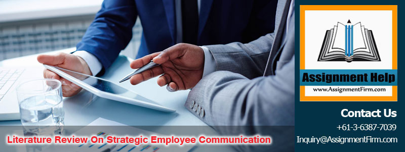 Literature Review On Strategic Employee Communication