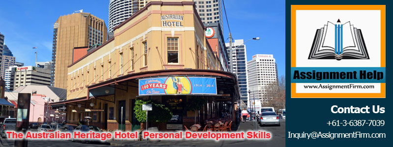 The Australian Heritage Hotel - Personal Development Skills