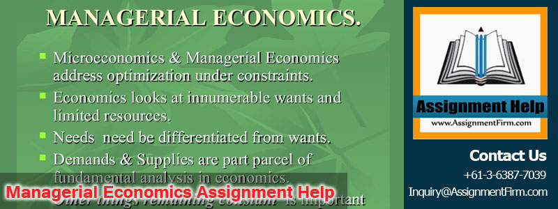 Managerial Economics Assignment Help