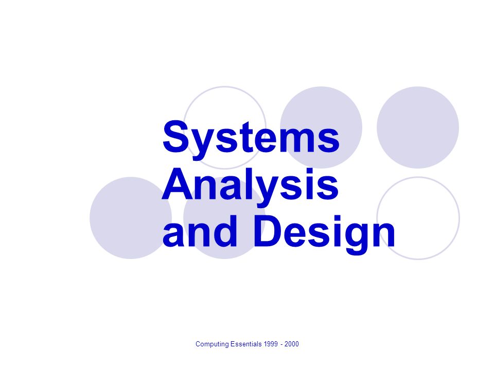 ICT310 System Analysis and Design