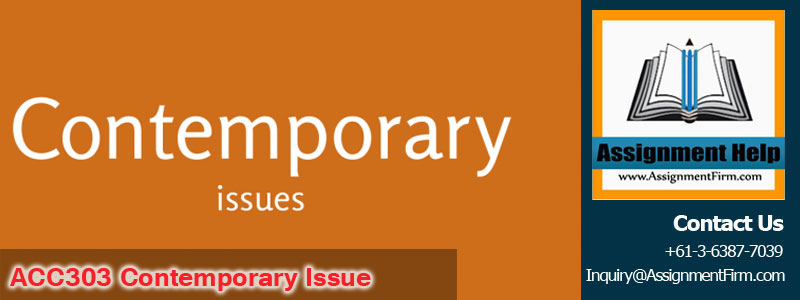 ACC303 Contemporary Issue