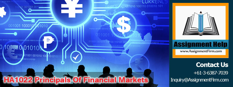 HA1022 Principals of Financial Markets