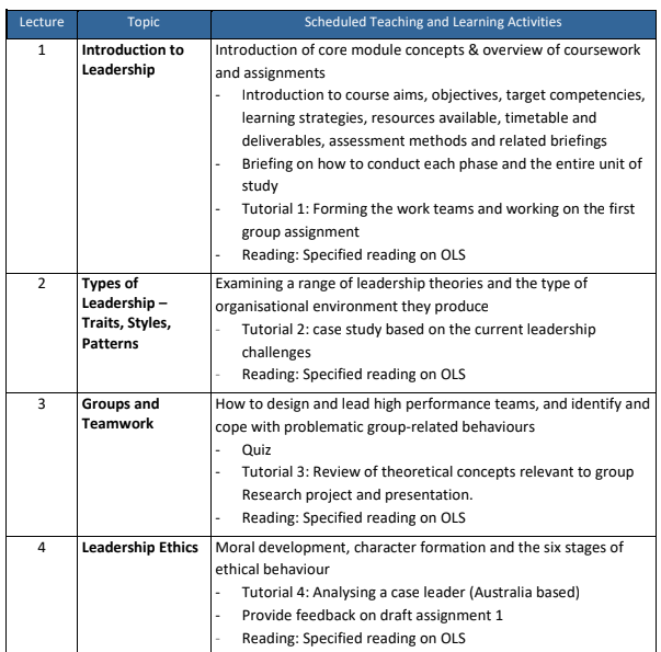 SBM3202 Leadership & Governance Assignment