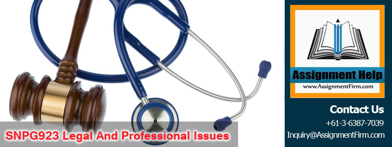 SNPG923 Legal And Professional Issues