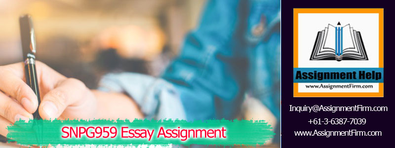 SNPG959 Essay Assignment