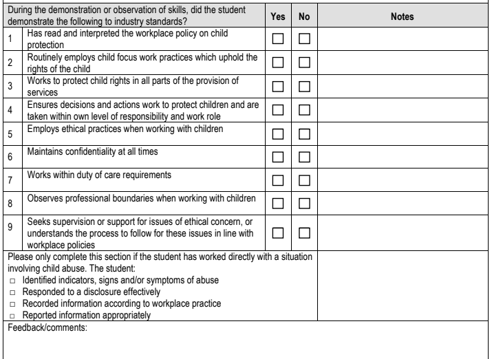 CHCPRT001 Identify And Respond To Children And Young People At Risk.