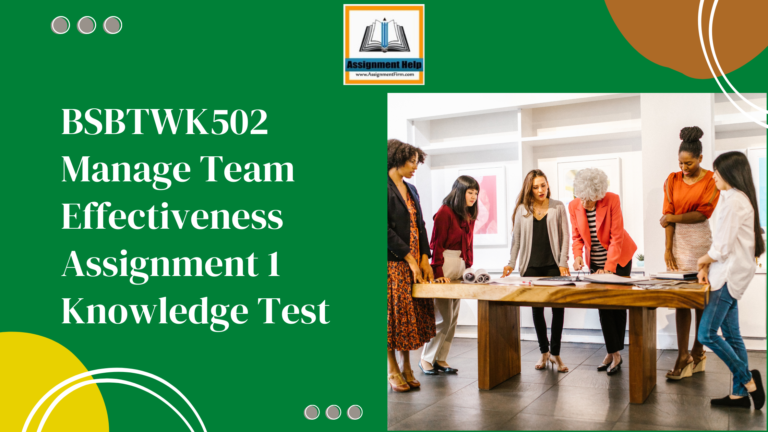 bsbtwk502-manage-team-effectiveness-assignment-1-knowledge-test