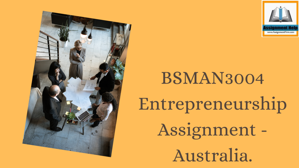 BSMAN3004 Entrepreneurship Assignment - Australia.