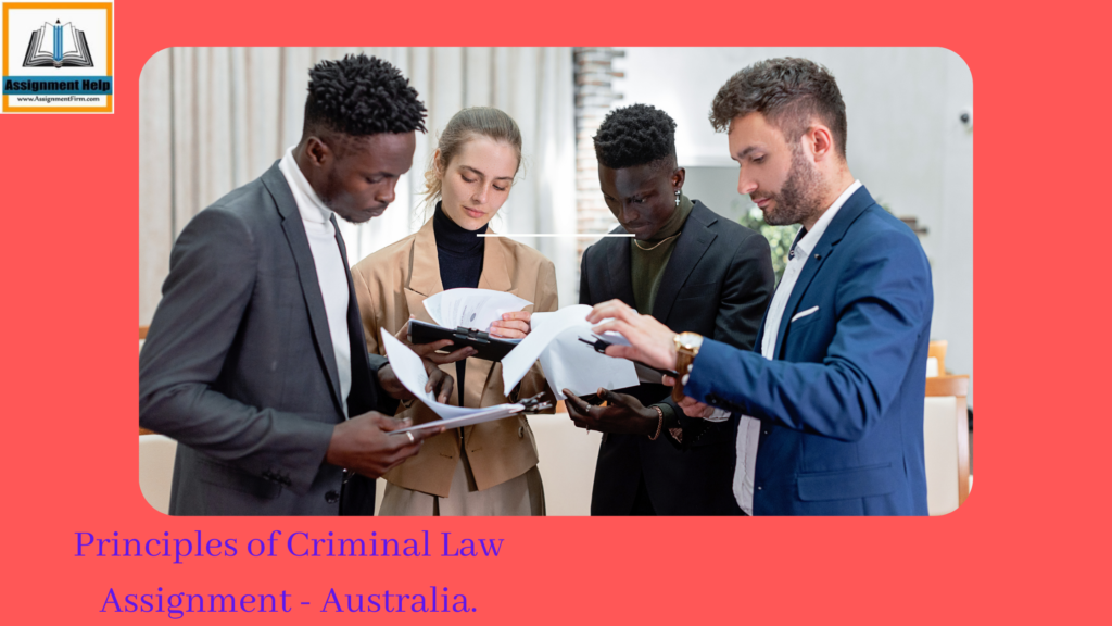Principles of Criminal Law Assignment - Australia.