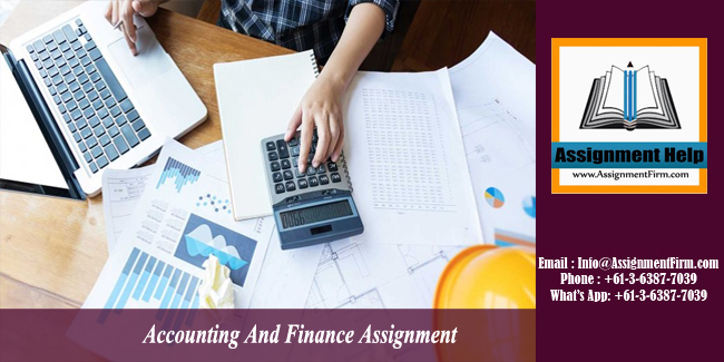 Accounting And Finance Assignment - Australia.