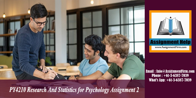 PY4210 Research And Statistics for Psychology Assignment 2 - Australia