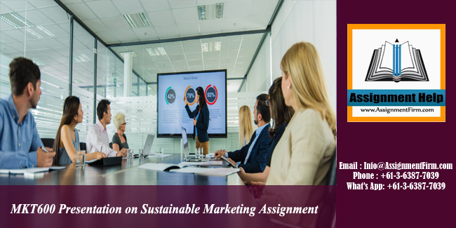 MKT600 Presentation on Sustainable Marketing Assignment - Australia