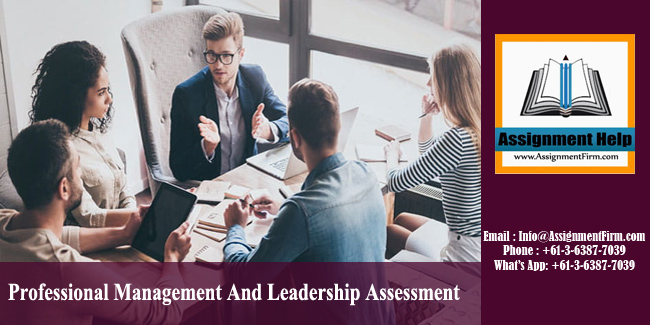 Professional Management And Leadership Assessment - Australia.
