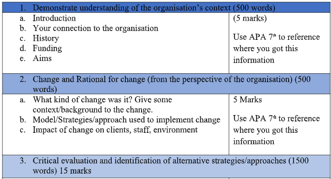 SWSP6034 Social Work Theories And Practice Assignment 