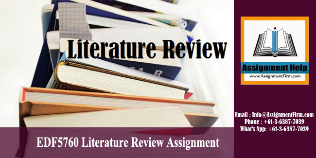 EDF5760 Literature Review Assignment - Australia