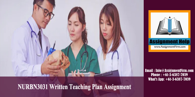 NURBN3031 Written Teaching Plan Assignment - Australia.